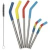 Klean Kanteen Straw Combo Drinkrietje 6 Pak - Multi Color/Brushed Stainless -Camping Keuken Verkoop 1009506 klean kanteen straw multi color brushed stainless 1 1178124