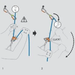 Climbing Technology Click Up + Belay Device - Blue -Camping Keuken Verkoop 273256 04 d 547290