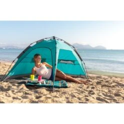 Uquip Buzzy Beach Shelter - Petrol/grey -Camping Keuken Verkoop 274594 09 d 550225