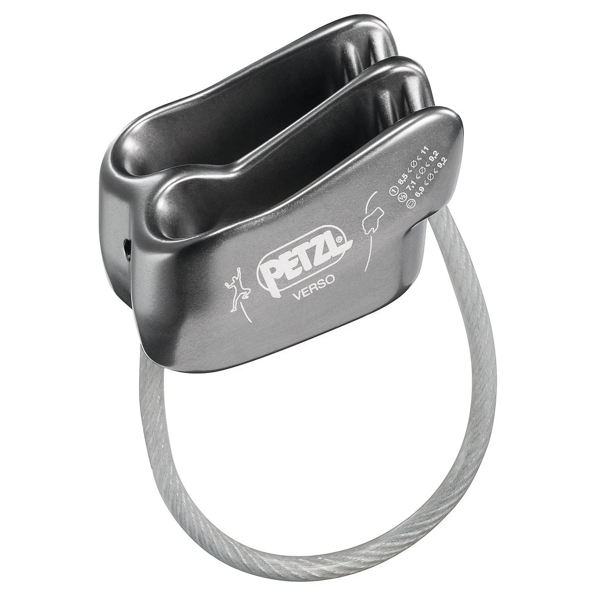 Petzl Verso Belay Device - Grey 3 Petzl Verso Belay Device - Grey