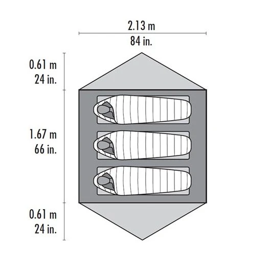 MSR Carbon Reflex 3 V4 - Tent - Groen 4 MSR Carbon Reflex 3 V4 - Tent - Groen - Image 2