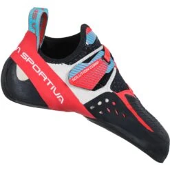 La Sportiva Solution Comp Klimschoenen Dames - Hibiscus/Malibu Blue
