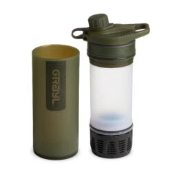 Grayl GeoPress Drinkfles Met Waterfilter - 710ml - Olive Drab -Camping Keuken Verkoop 411 odh geopress olivedrab separated 1800px1 1465812