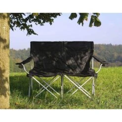 Basic NATURE | Relags Travelchair Love Seat Campingstoel - Zwart -Camping Keuken Verkoop basic nature travelchair camping chair love seat black 5 1435342