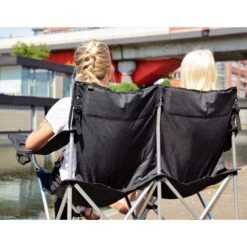 Basic NATURE | Relags Travelchair Love Seat Campingstoel - Zwart -Camping Keuken Verkoop basic nature travelchair camping chair love seat black 7 1435344
