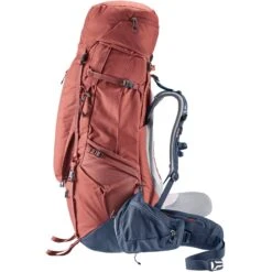 Deuter Aircontact X 70+15 SL Women's Trekking Backpack - Redwood-ink -Camping Keuken Verkoop deuter aircontact x 70 15 sl women trekking backpack redwood ink 5 1236938