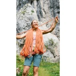 Edelrid Heron Eco Dry 9,8mm Touw - 60m - Fire -Camping Keuken Verkoop edelrid heron rope 71335 9 1183917