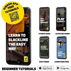 GIBBON Banana Lama Treewear Set Slackline - Blauw/geel 19 GIBBON Banana Lama Treewear Set Slackline - Blauw/geel -Camping Keuken Verkoop gibbon bananalama treewear set blue yellow 20225 03 1512069