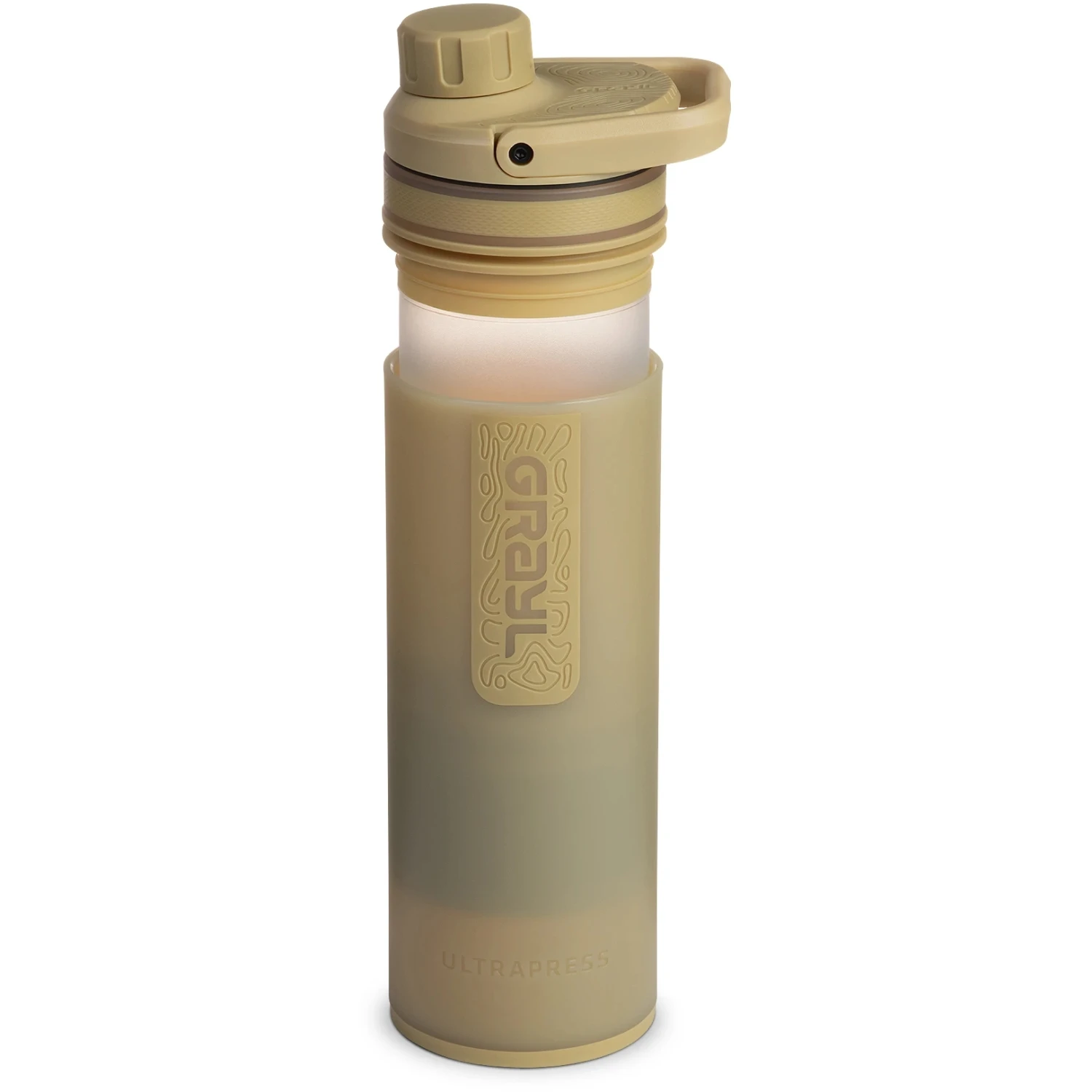 Grayl UltraPress Purifier Drinkfles Met Waterfilter - 500ml - Desert Tan 4 Grayl UltraPress Purifier Drinkfles Met Waterfilter - 500ml - Desert Tan - Image 2