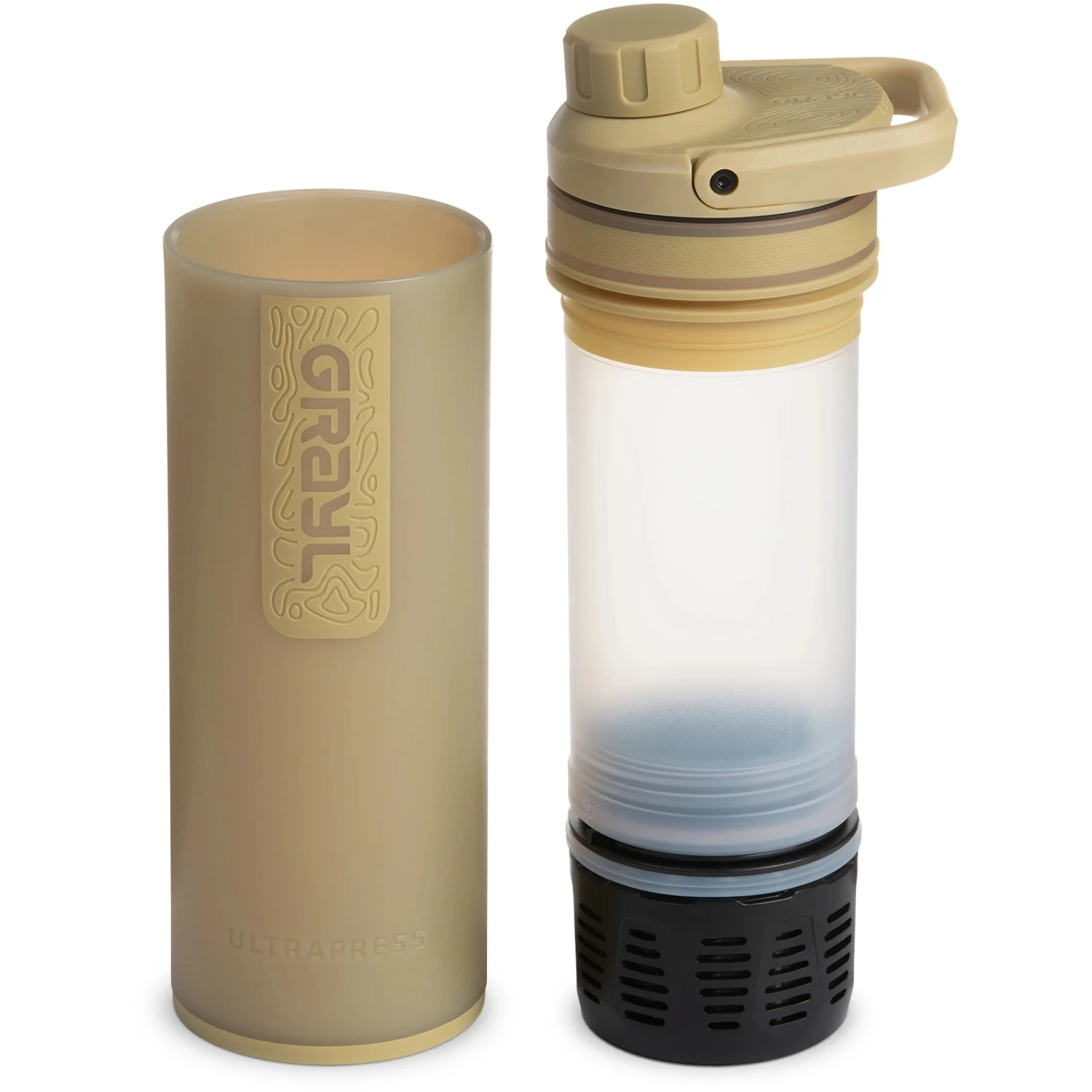 Grayl UltraPress Purifier Drinkfles Met Waterfilter - 500ml - Desert Tan 5 Grayl UltraPress Purifier Drinkfles Met Waterfilter - 500ml - Desert Tan - Image 3