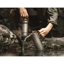 Grayl UltraPress Purifier Titanium Fles Met Waterfilter - 500ml - Desert Tan -Camping Keuken Verkoop grayl ultrapress purifier titanium bottle with water filter 500ml 6 1494957