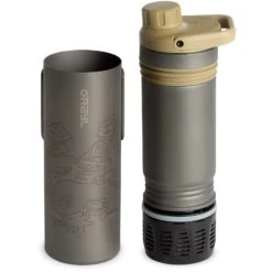 Grayl UltraPress Purifier Titanium Fles Met Waterfilter - 500ml - Desert Tan -Camping Keuken Verkoop grayl ultrapress purifier titanium bottle with water filter 500ml destert tan 2 1494969