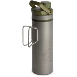 Grayl UltraPress Purifier Titanium Fles Met Waterfilter - 500ml - Olive Drab -Camping Keuken Verkoop grayl ultrapress purifier titanium bottle with water filter 500ml olive drab 5 1494965