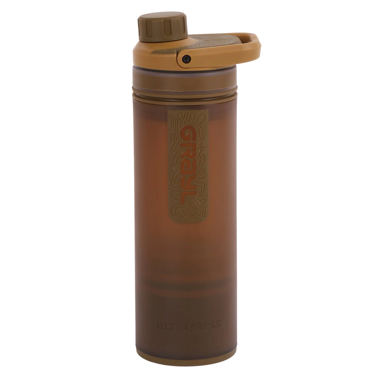 Grayl UltraPress Purifier Drinkfles Met Waterfilter - 500ml - Coyote Brown 3 Grayl UltraPress Purifier Drinkfles Met Waterfilter - 500ml - Coyote Brown