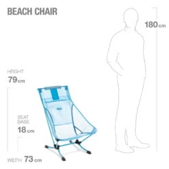 Helinox Beach Chair - Campingstoel - Blue Mesh / Cyan Blue -Camping Keuken Verkoop helinox 2021 beachchair bluemesh d 975895