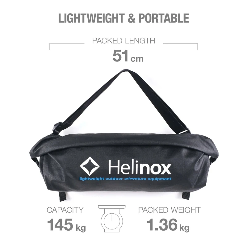 Helinox Incline Festival Chair - Black / Cyan Blue 5 Helinox Incline Festival Chair - Black / Cyan Blue - Image 3