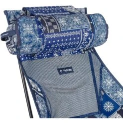 Helinox Sunset Chair - Campingstoel - Blue Bandanna Quilt / Zwart -Camping Keuken Verkoop helinox sunset chair blue bandanna quilt black 11189 05 1405345