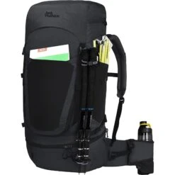 Jack Wolfskin Highland Trail 50+5L Dames Rugzak - Phantom -Camping Keuken Verkoop jack wolfskin highland trail 50 5l womens backpack phantom 2 1536748