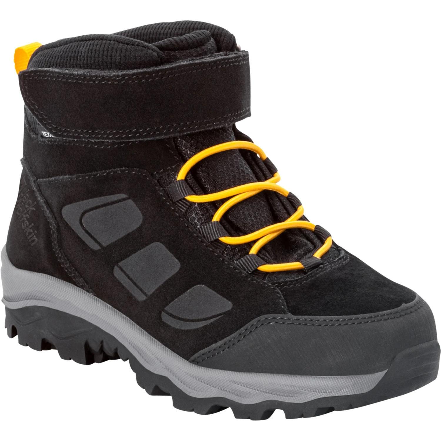 Jack Wolfskin Vojo LT Texapore Mid Kinder Wandelboots - Black / Burly Yellow XT 3 Jack Wolfskin Vojo LT Texapore Mid Kinder Wandelboots - Black / Burly Yellow XT