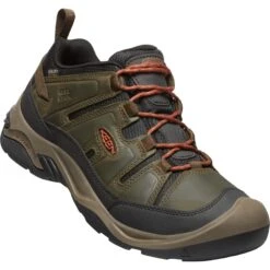 KEEN Circadia Waterproof Men's Shoes - Black Olive / Potters Clay