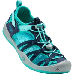 KEEN Moxie Kids Sandals - Dress Blue / Viridian -Camping Keuken Verkoop keen moxie youth dress blue viridian 1016351 4 817696