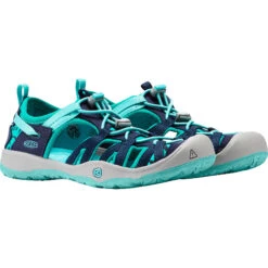 KEEN Moxie Kids Sandals - Dress Blue / Viridian -Camping Keuken Verkoop keen moxie youth dress blue viridian 1016351 6 817698