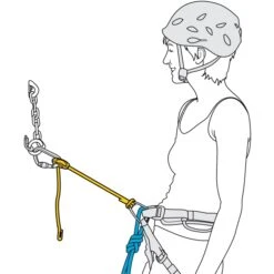 Petzl Connect Adjust Single Positioning Lanyard - Blau Connect Adjust 15 - 95cm -Camping Keuken Verkoop l034aa00 connect adjust blue 4 978684
