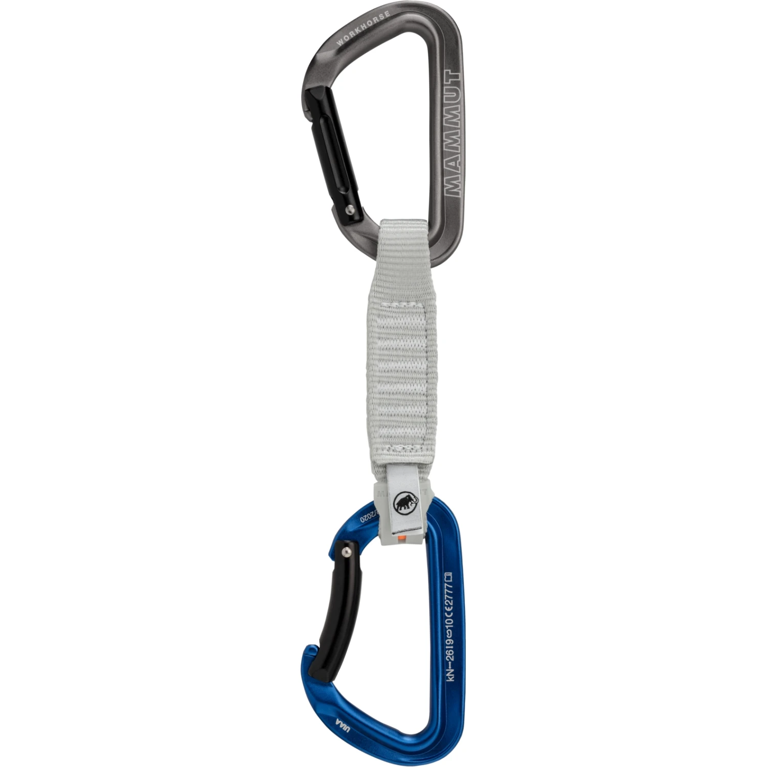 Mammut Workhorse Keylock 12 Cm Quickdraw - Grey-blue 3 Mammut Workhorse Keylock 12 Cm Quickdraw - Grey-blue