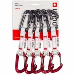 Ocun Ocún Kestrel QD Bio-DYN-Ring 15 Mm Quickdraw Set - 10 Cm - Pack Of 5 - Rood