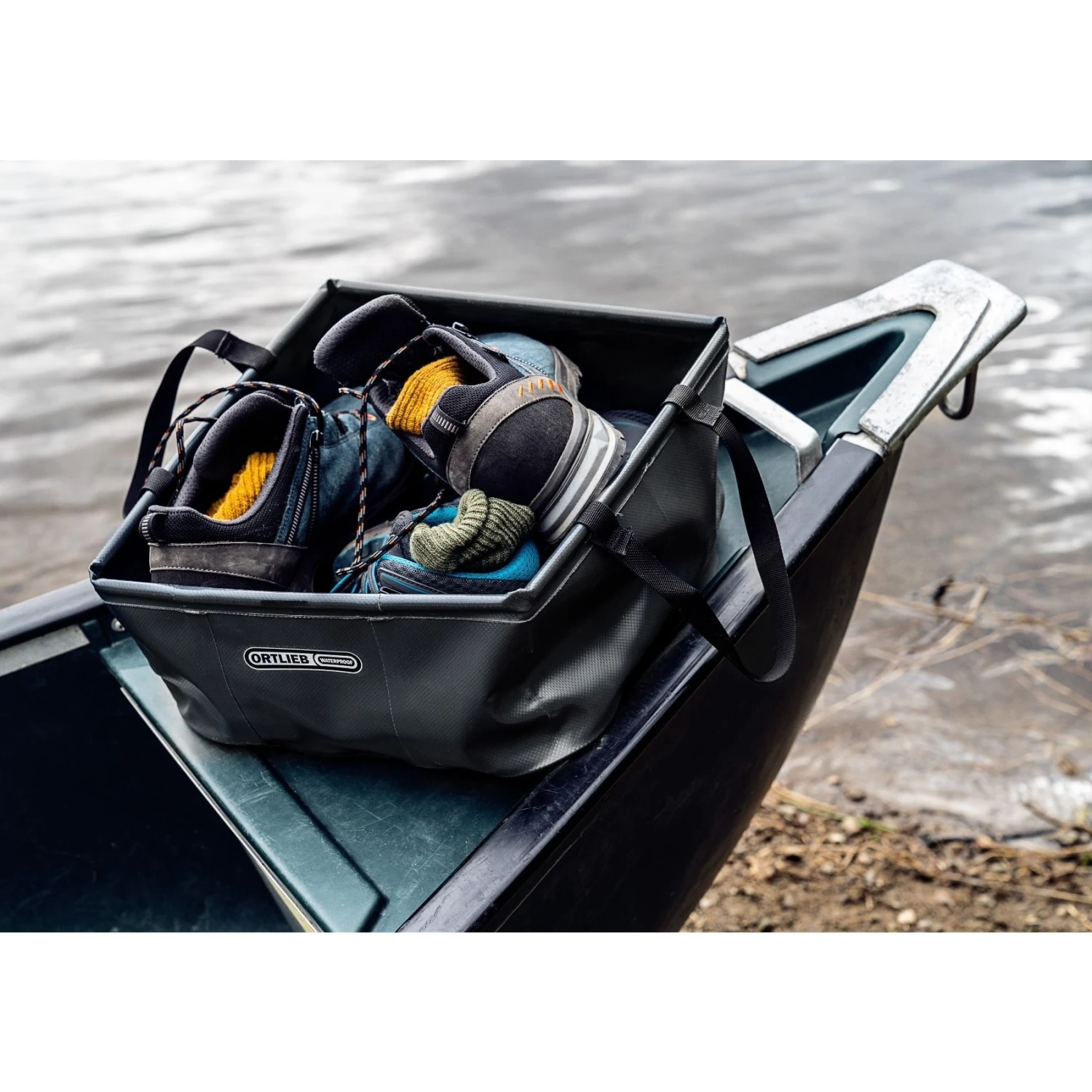 ORTLIEB Folding Bowl - 5L - Asphalt 4 ORTLIEB Folding Bowl - 5L - Asphalt - Image 2