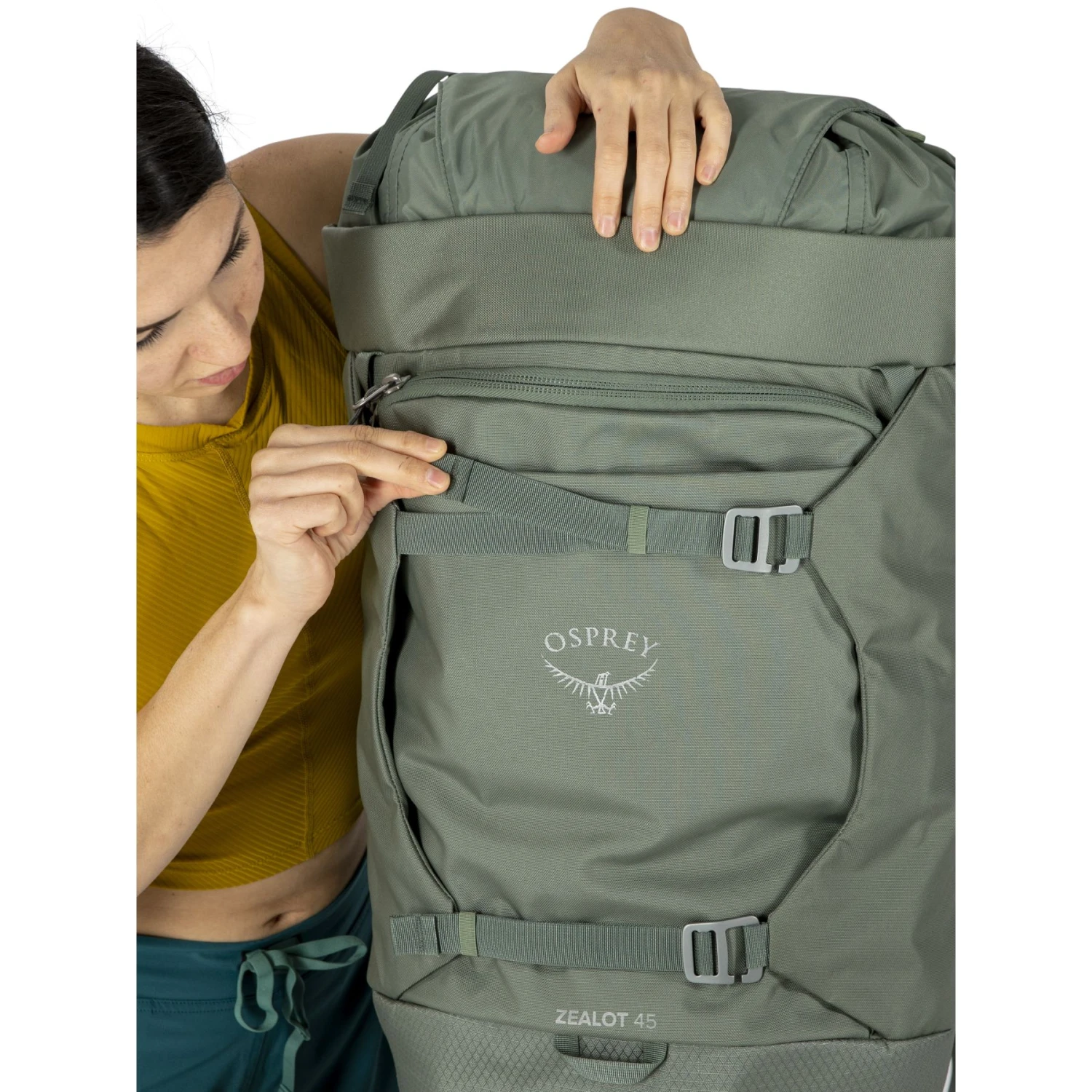 Osprey Zealot 45 Backpack - Rocky Brook Green - S/M 12 Osprey Zealot 45 Backpack - Rocky Brook Green - S/M - Image 10