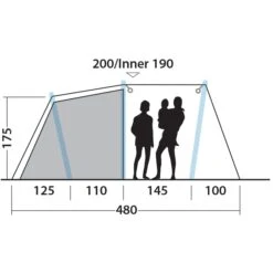 Outwell Starhill 5A Tent - Blauw 20 Outwell Starhill 5A Tent - Blauw -Camping Keuken Verkoop outwell starhill 5a tent blue 16 1374929