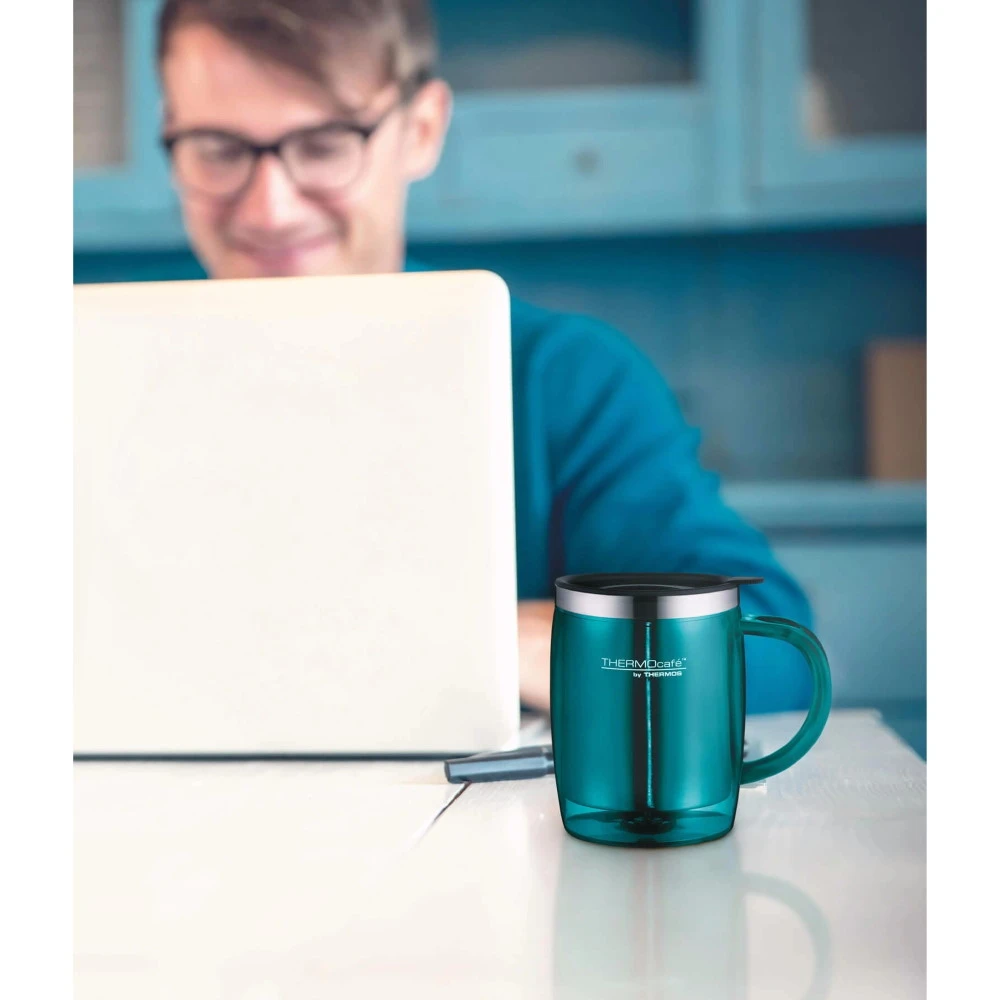 THERMOS® TC Desktop Cup 0.35L Thermo Mok - Bordeaux Paars Gepolijst 4 THERMOS® TC Desktop Cup 0.35L Thermo Mok - Bordeaux Paars Gepolijst - Image 2