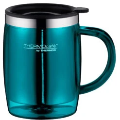 THERMOS® TC Desktop Cup 0.35L Thermo Mok - Groenblauw Gepolijst