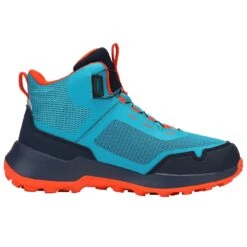 Trollkids Trollfjord Hiker Mid Kinder Wandelschoenen - Lake Blue/Bright Orange -Camping Keuken Verkoop trollkids kids trollfjord hiker mid shoes lake blue bright orange 3 1528312